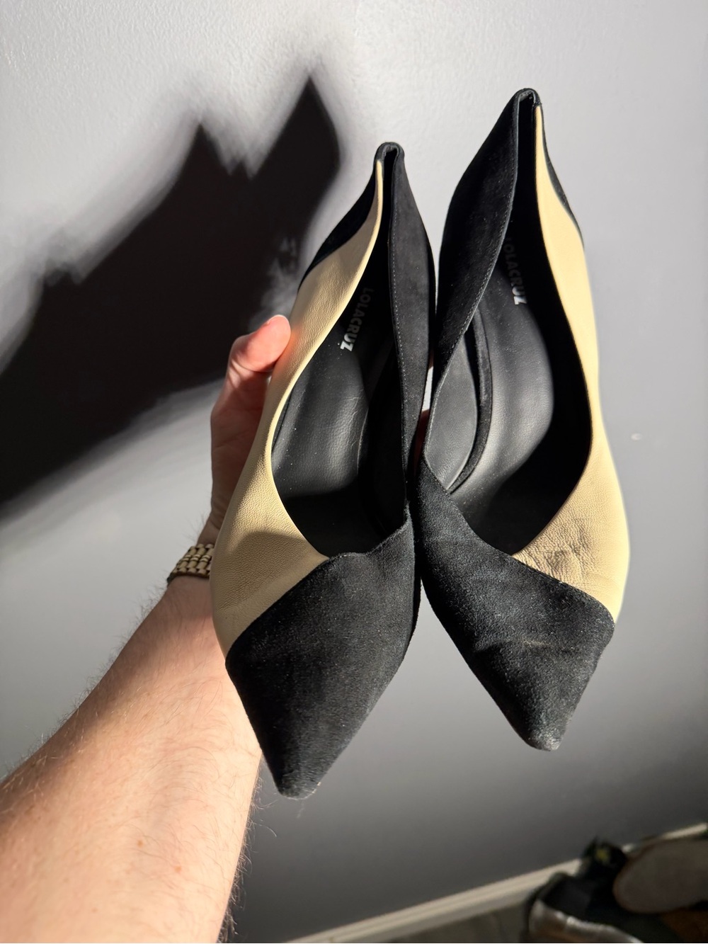 Lola Cruz Stiletto Bicolor Court Heels Size EU 41 - Picture 5 of 10